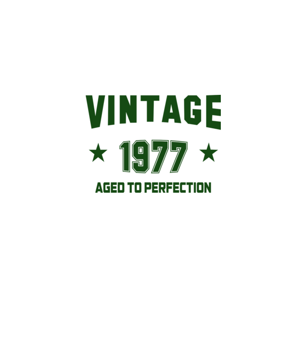 Vintage - 1977 model alb pe tricou