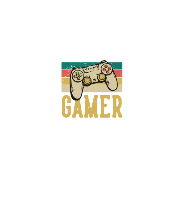 Retro gamer model negru pe tricou