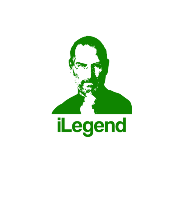 iLegend Steve Jobs model alb pe tricou