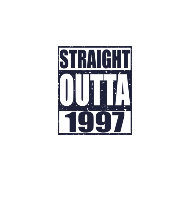 Straight Outta - 1997 model gri pe tricou