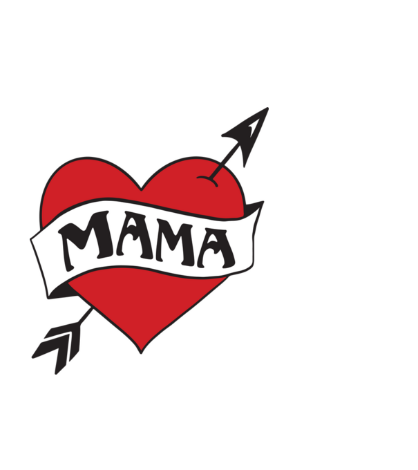 mama model negru pe tricou