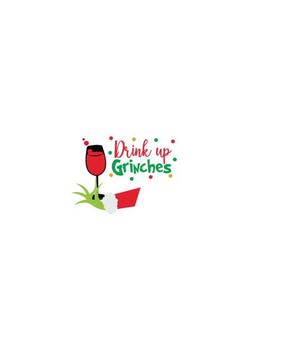 Drink up Grinches model alb pe tricou