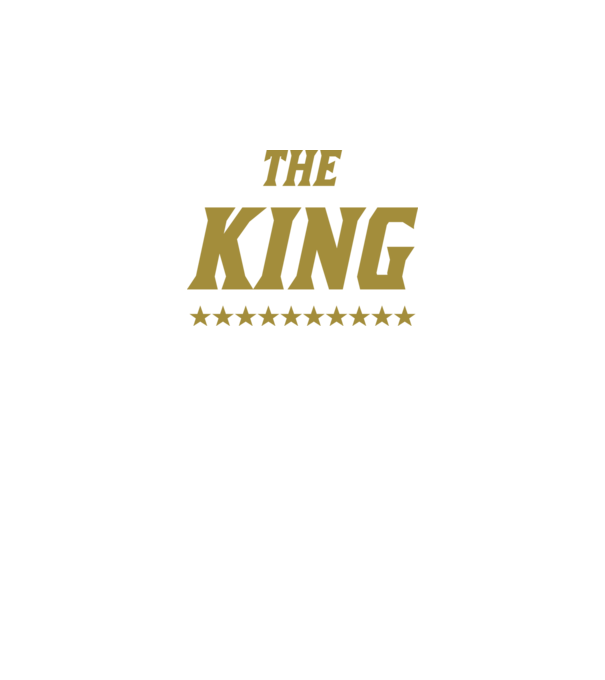 The King model verde neon pe tricou