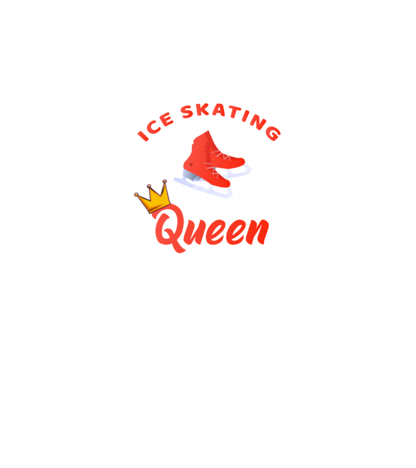Ice skatin Queen model negru pe tricou