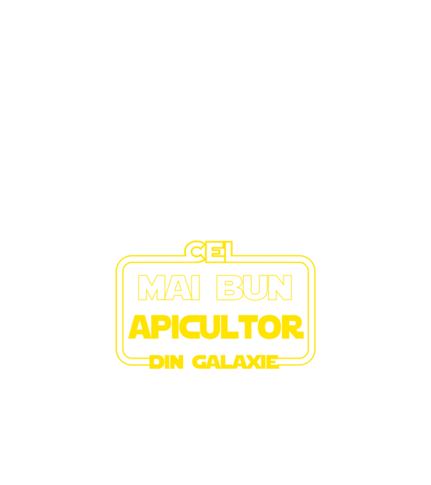 Cel mai bun apicultor din galaxie model negru pe tricou