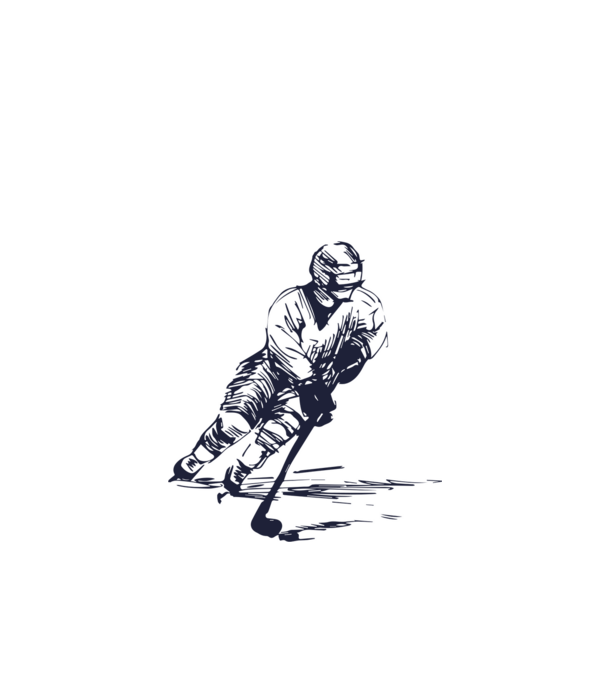 Hockey player model verde de măr pe tricou