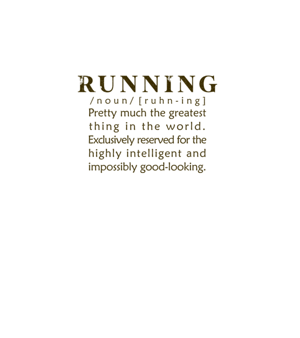 Running definition model alb pe tricou