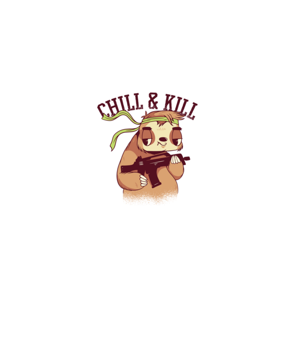 chill and kill model roz deschis pe tricou