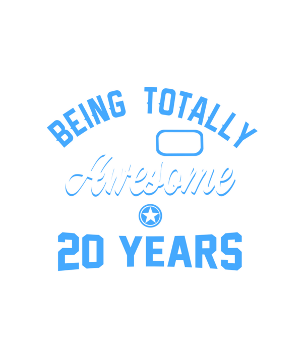 Being totally awesome 20 model alb pe tricou