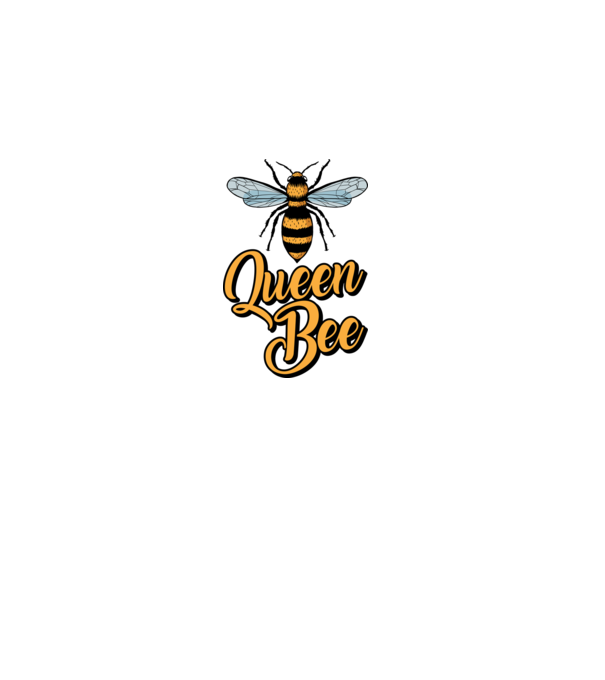 Queen Bee model gri pe tricou