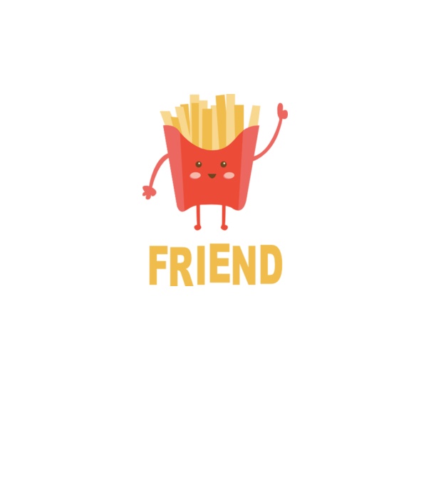 Friends cartofi model galben neon pe tricou