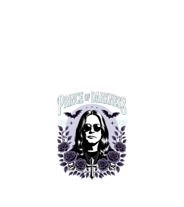 Prince of Darkness model negru pe tricou