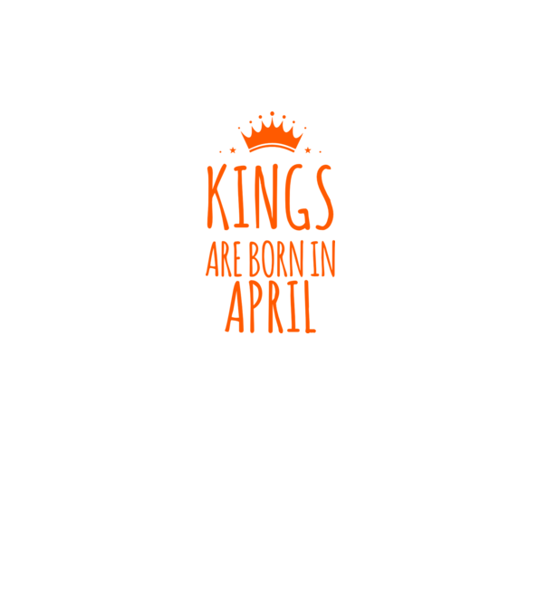 Kings are born in - April model gri închis pe tricou