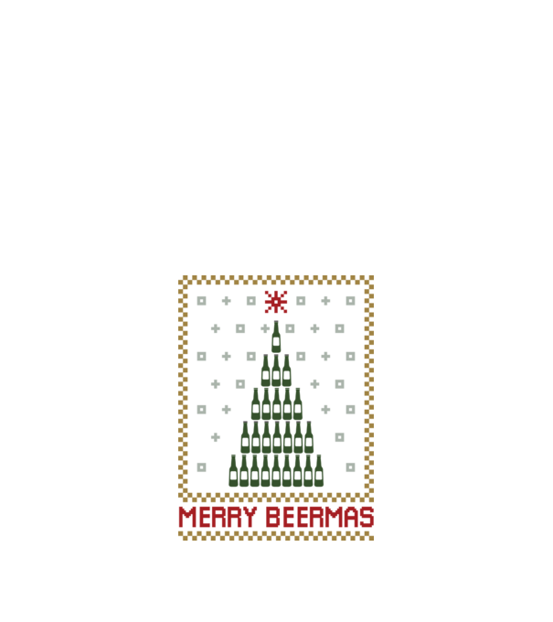 Merry Beermas model negru pe tricou