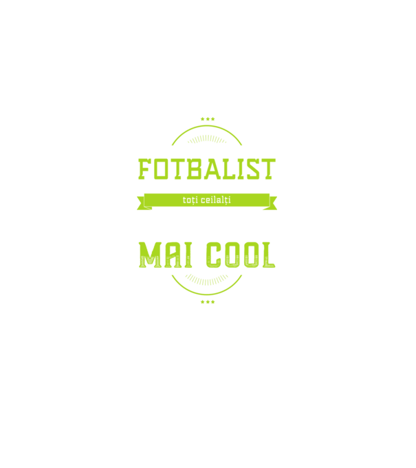 sunt fotbalist, la fel ca toți ceilalți, dar mult mai cool model negru pe tricou