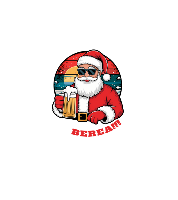 Ho ho ține mi berea! Negru model turcoaz pe tricou