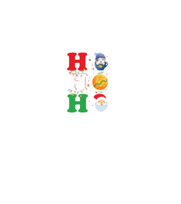 Ho-ho-ho christmas model negru pe tricou
