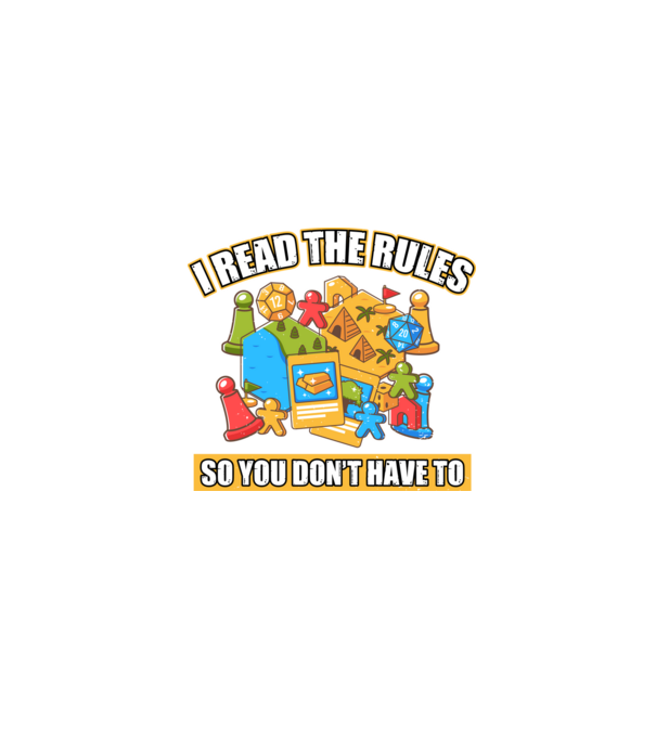 I read the rules model negru pe tricou