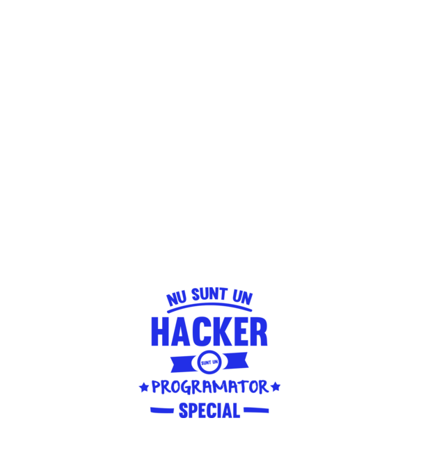 Nu sunt un hacker, sunt un programator special model albastru închis pe tricou