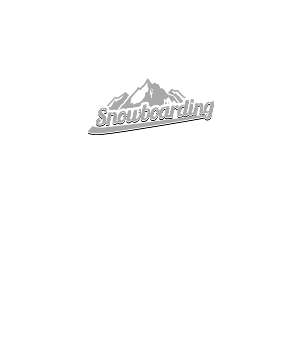 Snowboarding model alb pe tricou