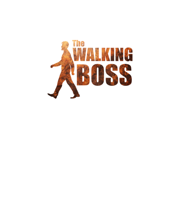 Walking boss model turcoaz pe tricou