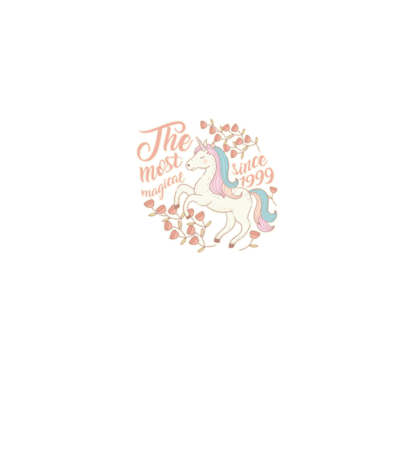The most magical unicorn 1999 model alb pe tricou