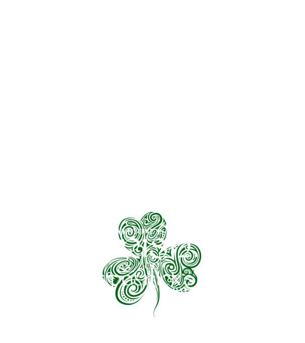 Everyone is irish shamrock model albastru închis pe tricou