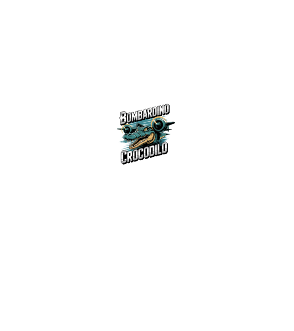 Bombardino Crocodilo 2 model albastru jeanși pe tricou
