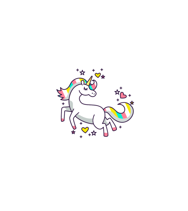 Unicorn Spark model gri pe tricou