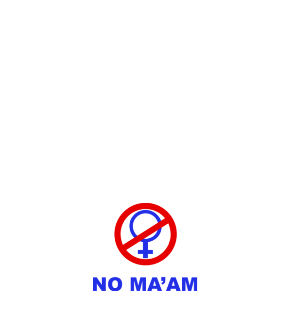 No maam eleje model alb pe tricou
