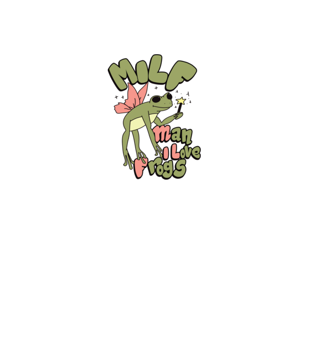 MILF man i love frogs model dusty pink pe tricou