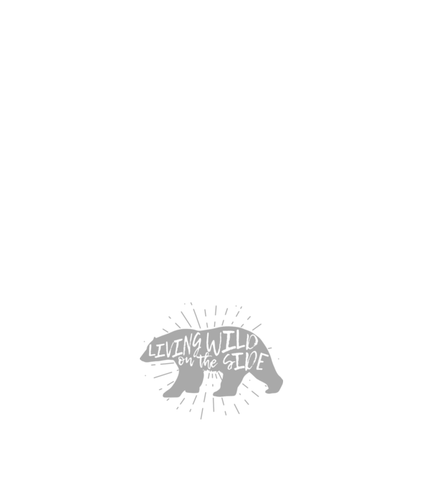 Living on a wild side X model alb pe tricou