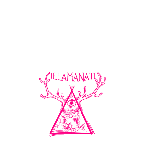 Illamanati model alb pe tricou