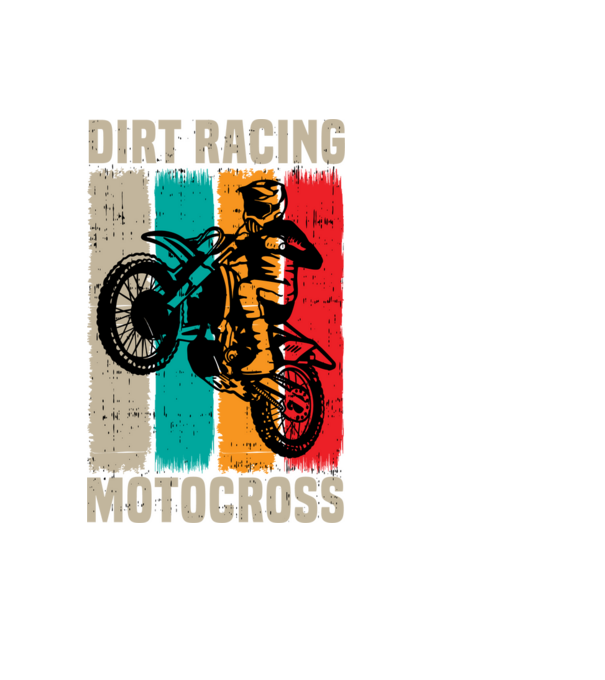 motocross model negru pe tricou