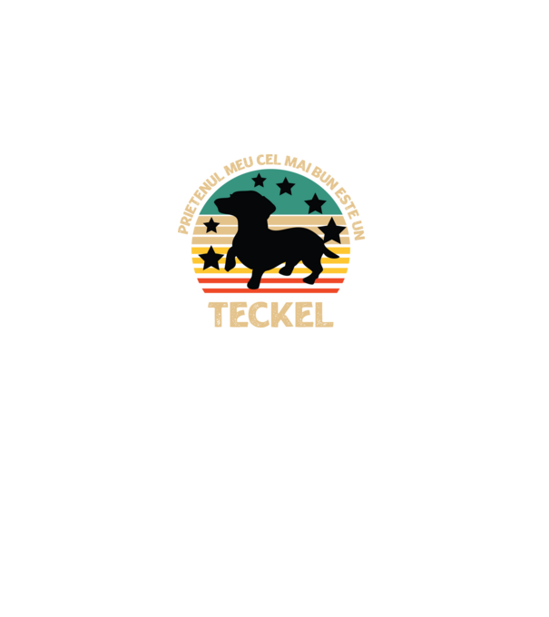 Prietenul meu cel mai bun este un teckel model negru pe tricou