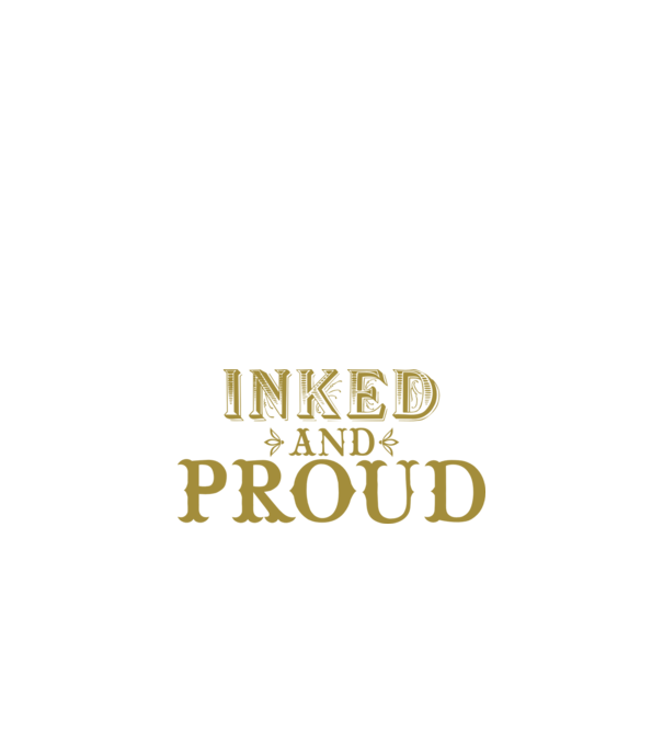 Inked and proud model negru pe tricou