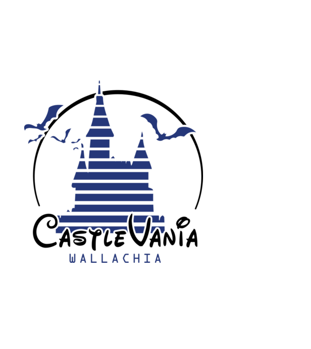 România CastleVania model albastru deschis pe tricou