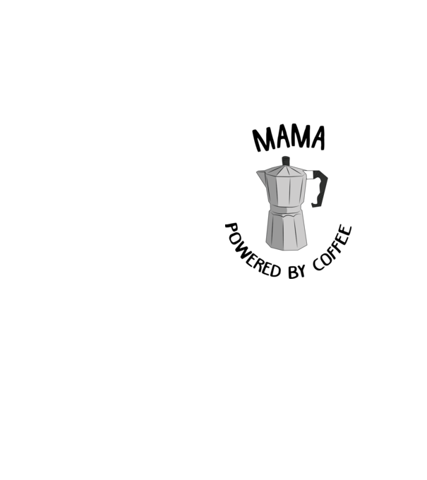 Mama powered by coffee_D1655019 model galben neon pe tricou