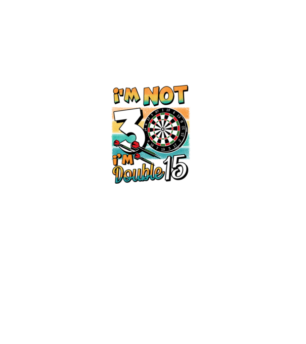 Darts Birthday 30 years old model negru pe tricou