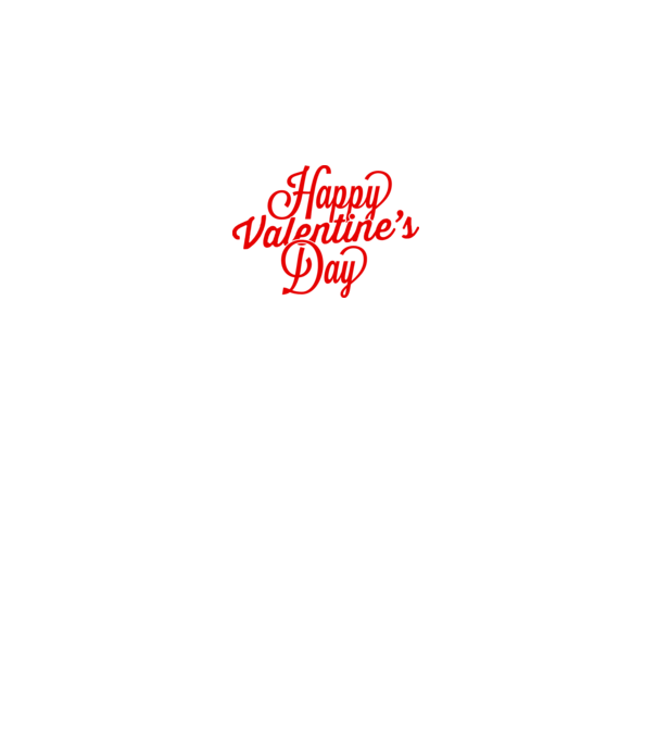 Happy Valentines day model negru pe tricou