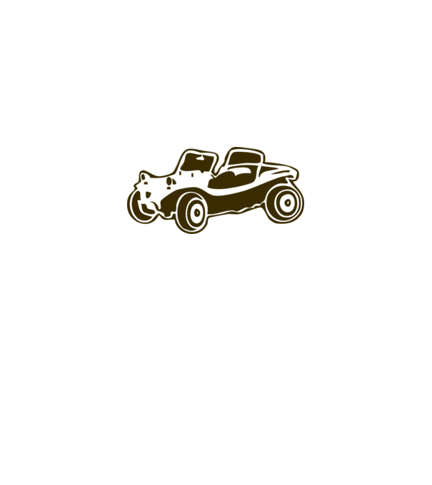 Buggy model alb pe tricou