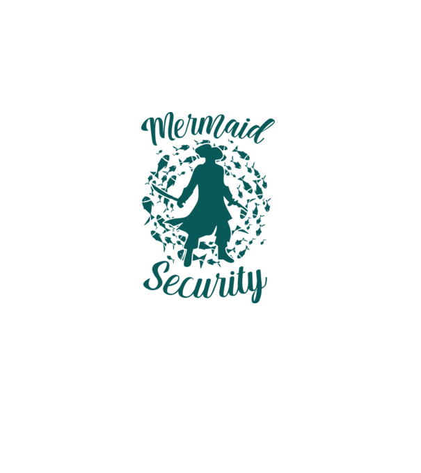 Mermaid Security boys model negru pe tricou