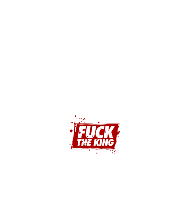 Fuck the king model negru pe tricou