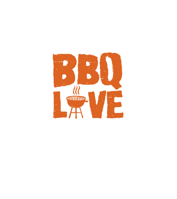 BBQ LOVE model negru pe tricou