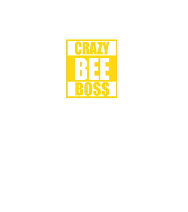 Crazy bee boss model negru pe tricou