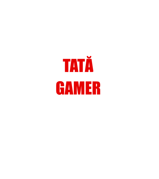ziua tată noaptea gamer model negru pe tricou
