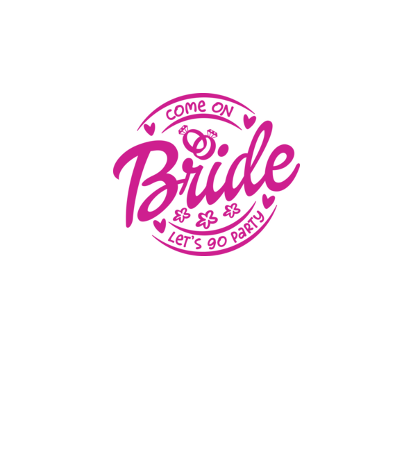Bride Barbie lets go party model alb pe tricou