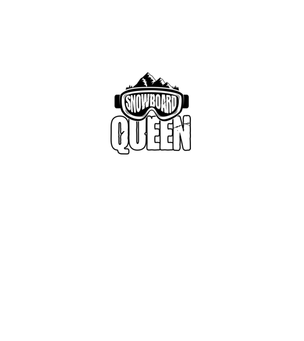 snowboard queen 01 model negru pe tricou
