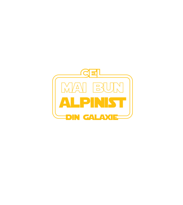 cel mai bun alpinist din galaxie model negru pe tricou