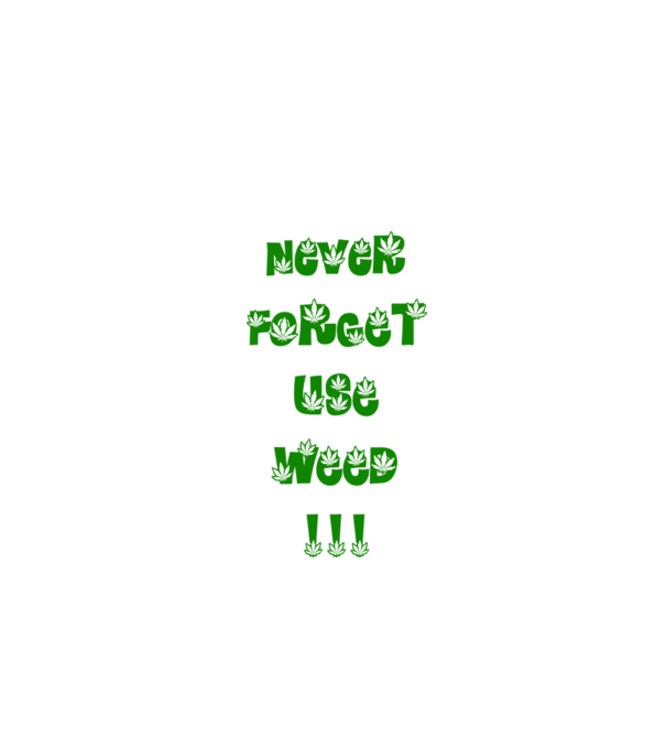 Weed model alb pe tricou